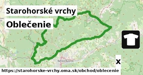 Oblečenie, Starohorské vrchy