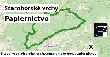 Papiernictvo, Starohorské vrchy