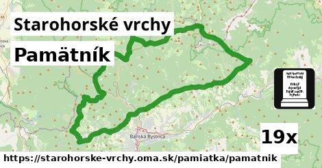 Pamätník, Starohorské vrchy