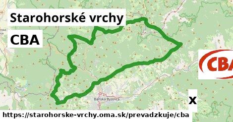 CBA, Starohorské vrchy