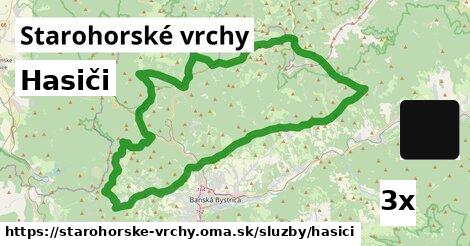 Hasiči, Starohorské vrchy