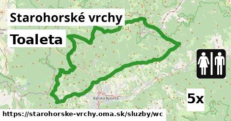 Toaleta, Starohorské vrchy