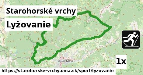 Lyžovanie, Starohorské vrchy