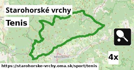 Tenis, Starohorské vrchy