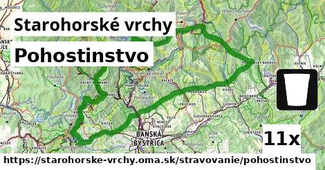 Pohostinstvo, Starohorské vrchy