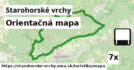 Orientačná mapa, Starohorské vrchy