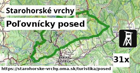 Poľovnícky posed, Starohorské vrchy