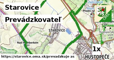 prevádzkovateľ v Starovice