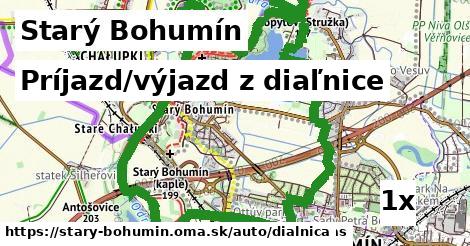 príjazd/výjazd z diaľnice v Starý Bohumín