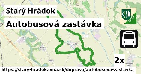 Autobusová zastávka, Starý Hrádok