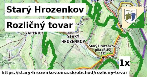 rozličný tovar v Starý Hrozenkov