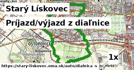 Príjazd/výjazd z diaľnice, Starý Lískovec