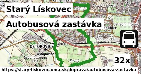 Autobusová zastávka, Starý Lískovec