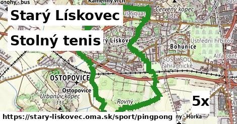 Stolný tenis, Starý Lískovec