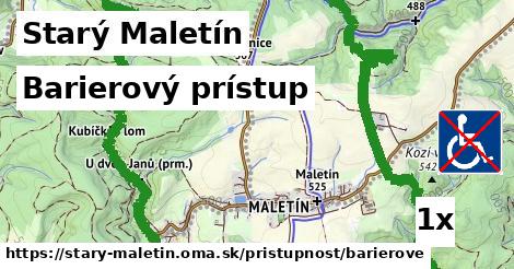 Barierový prístup, Starý Maletín