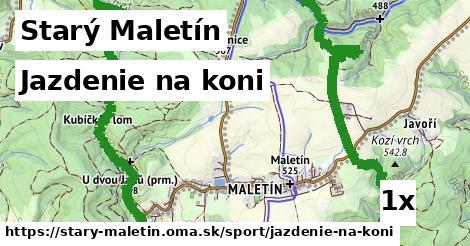 Jazdenie na koni, Starý Maletín