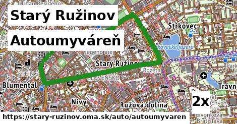 autoumyváreň v Starý Ružinov