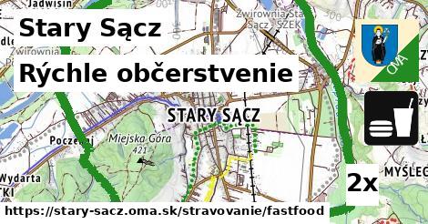 rýchle občerstvenie v Stary Sącz