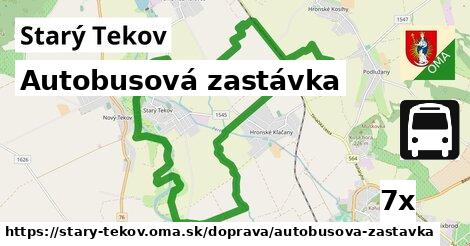 Autobusová zastávka, Starý Tekov