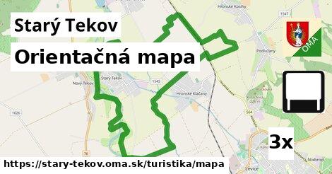 Orientačná mapa, Starý Tekov