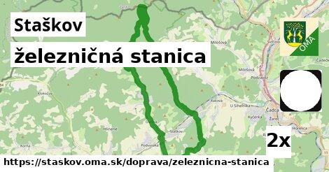 železničná stanica, Staškov