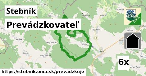 prevádzkovateľ v Stebník