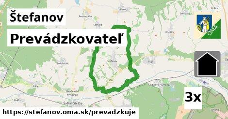 prevádzkovateľ v Štefanov