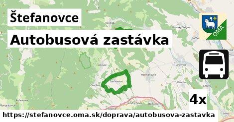 Autobusová zastávka, Štefanovce