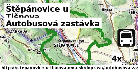 autobusová zastávka v Štěpánovice u Tišnova