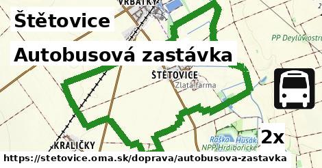 Autobusová zastávka, Štětovice