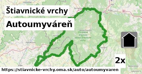 Autoumyváreň, Štiavnické vrchy