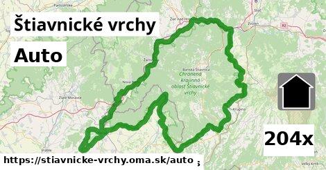 auto v Štiavnické vrchy