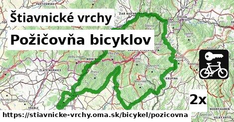 Požičovňa bicyklov, Štiavnické vrchy