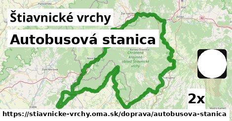 Autobusová stanica, Štiavnické vrchy