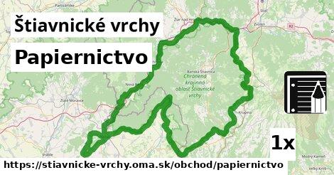 Papiernictvo, Štiavnické vrchy