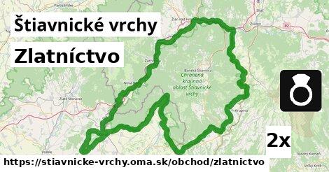 Zlatníctvo, Štiavnické vrchy