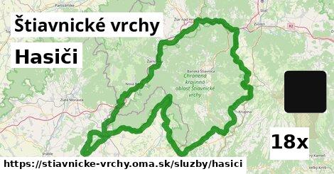 Hasiči, Štiavnické vrchy