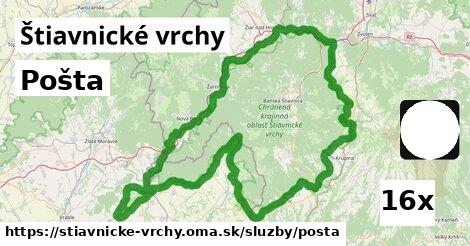 Pošta, Štiavnické vrchy