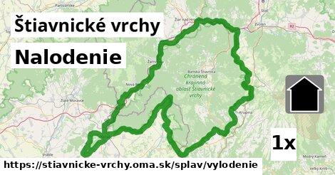 Nalodenie, Štiavnické vrchy