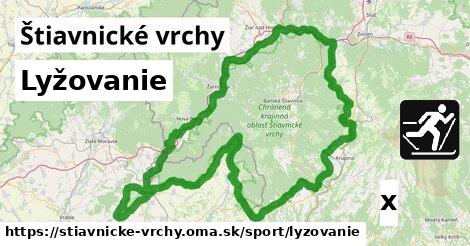 Lyžovanie, Štiavnické vrchy