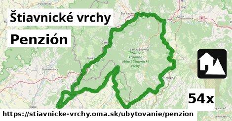 Penzión, Štiavnické vrchy