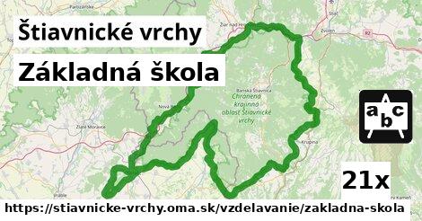 Základná škola, Štiavnické vrchy