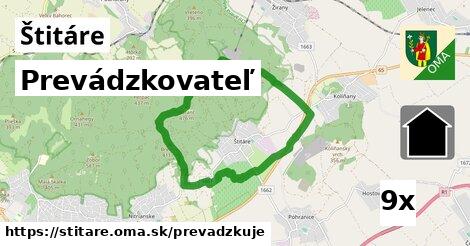 prevádzkovateľ v Štitáre