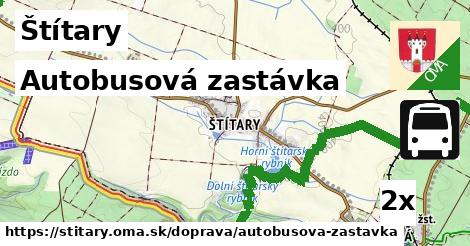 Autobusová zastávka, Štítary