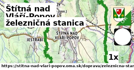 železničná stanica, Štítná nad Vláří-Popov