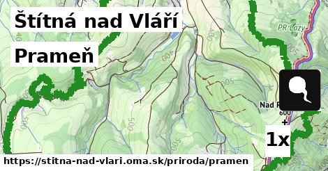 prameň v Štítná nad Vláří