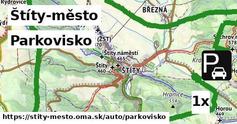 parkovisko v Štíty-město