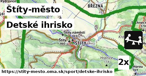 detské ihrisko v Štíty-město