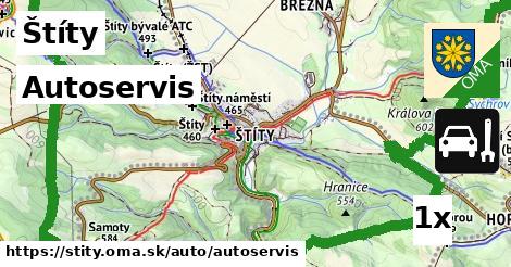 Autoservis, Štíty