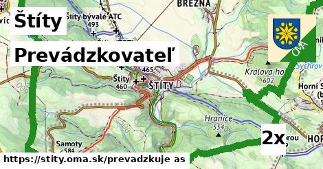 prevádzkovateľ v Štíty